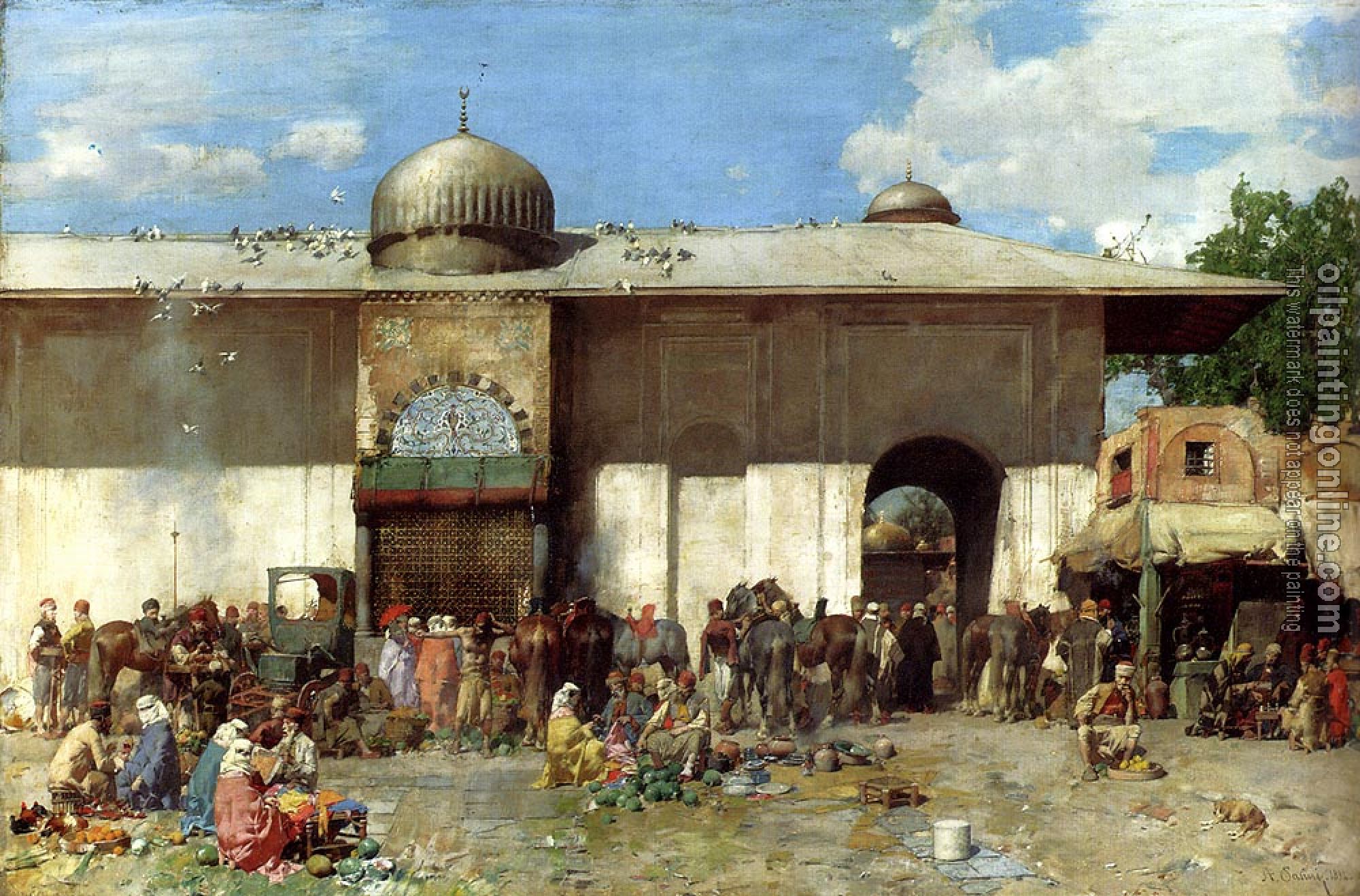 Pasini, Alberto - A Market Scene